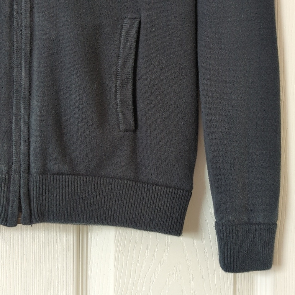 Lacoste Sport Lightweight Knit Full Zip Mock Neck Lined Golf Jacket Black 36 S - Picture 8 of 11